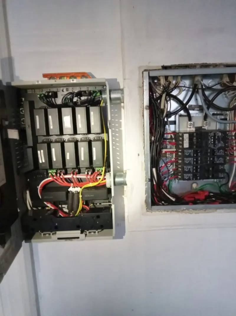 Electrical panel upgrade completed for Security Camera Wiring in Foster City